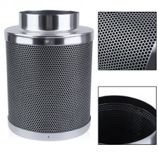 6 Inch High Flow Home Activated Carbon Charcoal Filter Inline Fan Odor Control Scrubber Grow Light For Universal Vehicle   